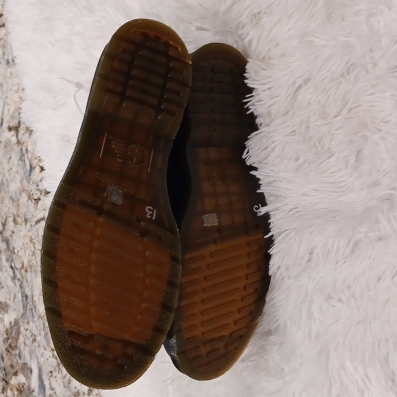 Dr. Martens Yellow Stitch 101 Smooth Leather Lace Up Boot Black NEW - Picture 15 of 16